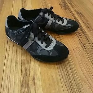 Coach sneakers black gray women 9